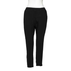 Pre Owned Stella McCartney Pink and Black Crepe Tree Printed Trouser M