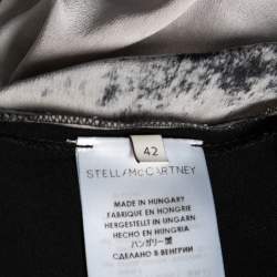 Pre Owned Stella McCartney Pink and Black Crepe Tree Printed Trouser M