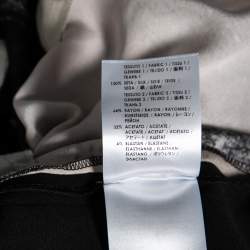 Pre Owned Stella McCartney Pink and Black Crepe Tree Printed Trouser M