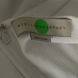 Pre Owned توب ستيلا مكارتيني قطن أبيض مزخرف باتش مقاس وسط - ميديوم