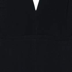 Stella McCartney Black Crepe Plunging Neck Jumpsuit L