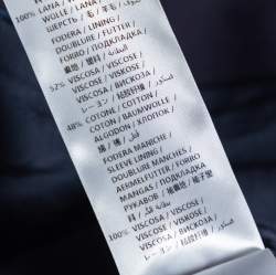 Pre Owned Stella McCartney Navy Blue Wool Single Breasted Blazer L