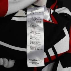 Pre Owned Stella McCartney Multicolor All Is Love Patched Wool Belted Oversized Shrug S