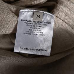 Pre Owned بلوفر ستيلا مكارتيني صوف مزخرف بيج رقبة حرف في مقاس صغير ( سمول )