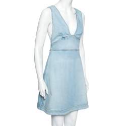 Pre Owned Stella McCartney Blue Denim Dungaree Dress S