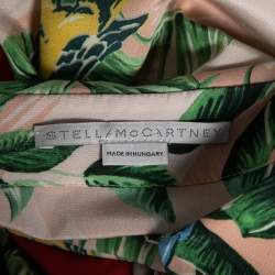Stella McCartney Multicolor Parrot Printed Silk Button Front Shirt L
