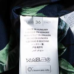 Pre Owned Stella McCartney Multicolor Parrot Printed Silk Button Front Shirt & Pant Set XS