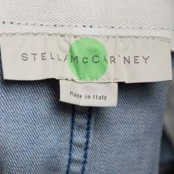 مملوكة مسبقًا  تنورة قصيرة ستيلا مكارتني دنيم أزرق بأزرار أمامية مقاس متوسط - ميديوم 