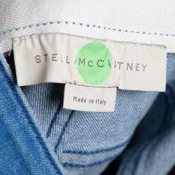 Pre Owned بنطلون جينز ستيلا مكارتني دينم أزرق واسع مقاس متوسط - ميديوم