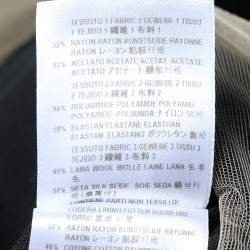 مملوكة مسبقًا فستان ستيلا مكارتني ساتان وتول كريمي وأسود بحافة غير متساوية مقاس صغير - سمول