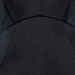 مملوكة مسبقًا فستان ستيلا مكارتني ساتان وتول كريمي وأسود بحافة غير متساوية مقاس صغير - سمول