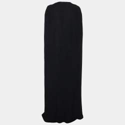 Pre Owned Stella McCartney Black Crepe Cape Back Jumpsuit S