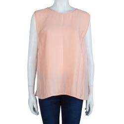 Pre Owned Stella McCartney Light Pink Sleeveless Top M