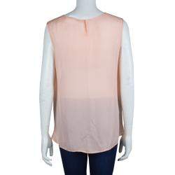 Pre Owned Stella McCartney Light Pink Sleeveless Top M