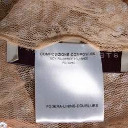 Pre Owned Stella McCartney Pink Ombre Sequin Embellished Tulle Top M