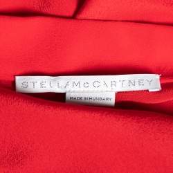 Pre Owned Stella McCartney Red Silk Front Pocket Shirt M