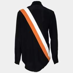 Pre Owned قميص ستيلا مكارتني أوديت حرير أسود مقاس صغير ( سمول )