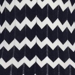 Pre Owned فستان ستيلا مكارتني تريكو صوف نمط مونوكرومي ديرابيه مقاس وسط ( ميديوم )