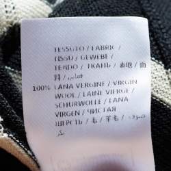 Pre Owned فستان ستيلا مكارتني تريكو صوف نمط مونوكرومي ديرابيه مقاس وسط ( ميديوم )