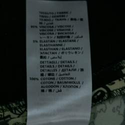 Pre Owned Stella McCartney Multicolor Printed Crepe Rib Knit Trimmed Joey Trousers L