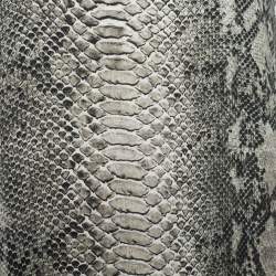 Pre Owned بلوزة ستيلا مكارتني حرير طبعة جلد ثعبان رصاصي متوسط