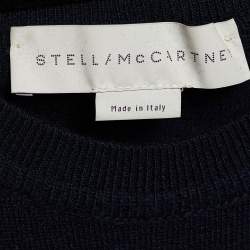 Pre Owned فستان بلوفر ستيلا مكارتني جاكار أزرق كحلي مقاس متوسط - ميديوم