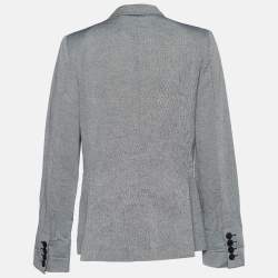 Pre Owned Stella McCartney Grey Linen Single Breasted Blazer M