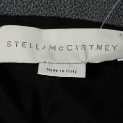 Pre Owned Stella McCartney Black Jersey Sleeveless Lion Print T-Shirt M