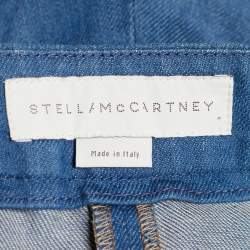 مملوكة مسبقًا بنطلون كولوتيس  ستيلا مكارتني دنيم أزرق نيلي مقاس متوسط