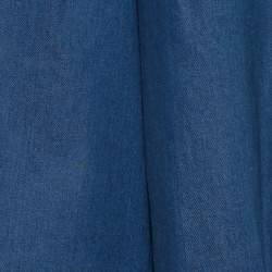 مملوكة مسبقًا بنطلون كولوتيس ستيلا مكارتني دنيم أزرق نيلي مقاس متوسط