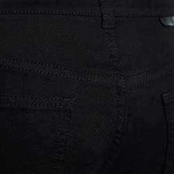 Pre Owned Stella McCartney Black Denim Lace Applique Jeans M