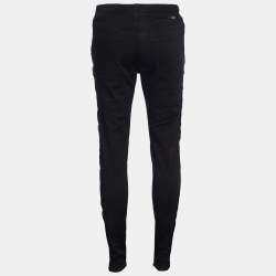 Pre Owned Stella McCartney Black Denim Lace Applique Jeans M