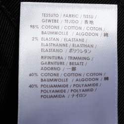 Pre Owned Stella McCartney Black Denim Lace Applique Jeans M