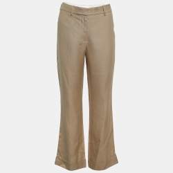 Stella McCartney Beige Cuffed Hem Trousers M