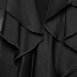 Pre Owned Stella McCartney Black Silk Ruffle Front Sleeveless Top M