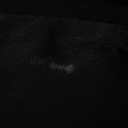 Pre Owned Stella McCartney Black Wool Chain Embellished Coat L