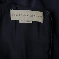 Pre Owned Stella McCartney Navy Blue Crepe Tiered Dress M