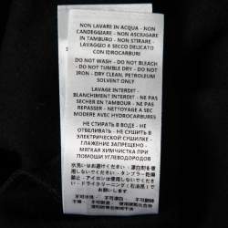 Pre Owned Stella McCartney Black Faux Fur Detail Cotton Sweatshirt M