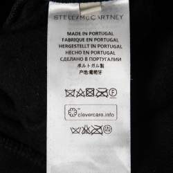 Pre Owned Stella McCartney Black Faux Fur Detail Cotton Sweatshirt M
