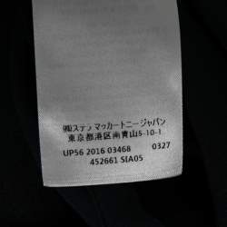 Pre Owned Stella McCartney Midnight Blue Silk & Lace Paneled Long Skirt S