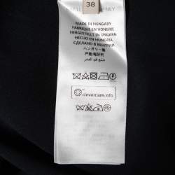 Pre Owned Stella McCartney Midnight Blue Silk & Lace Paneled Long Skirt S