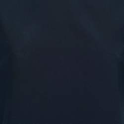 Pre Owned Stella McCartney Navy Blue Silk Chiffon Short Sleeve Top M