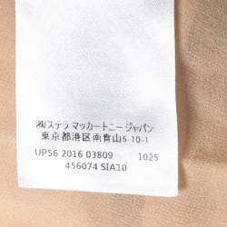 Stella McCartney Black Monochrome Printed Silk Top S