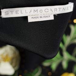 Pre Owned Stella McCartney Black Crepe Floral Embroidered Gown M