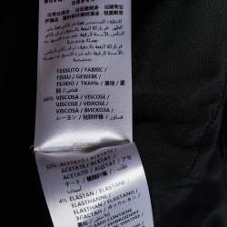 Pre Owned Stella McCartney Black Crepe Floral Embroidered Gown M