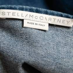 Pre Owned Stella McCartney Blue Horse Printed  Short Sleeve Top S 