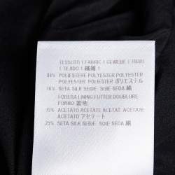 Pre Owned Stella McCartney Black Cutwork Peplum Top S