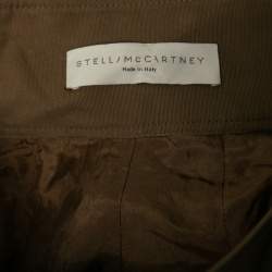 Pre Owned Stella McCartney Brown Sequin Embellished Silk Tie Detail Mini Skirt S