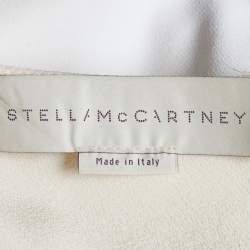 Pre Owned Stella McCartney Monochrome Cutout Detail One Shoulder Trail Gown S