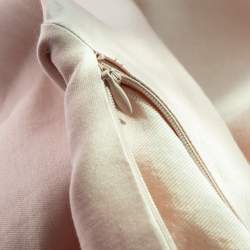 Pre Owned Stella McCartney Light Pink Floral-Embroidered Mini Dress S